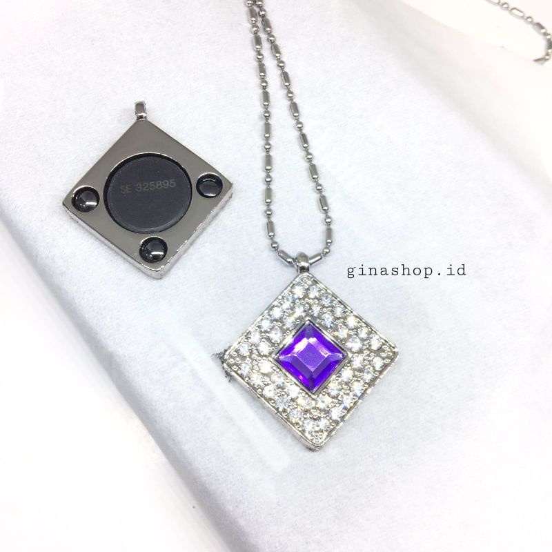 COD✅KALUNG QUANTUM PENDANT TERBARU PERMATA UNGU Kalung Kesehatan Terapi Asli - Quantum pendant asli - kalung kesehatan bio energi - kalung kesehatan liontin kotak permata ungu