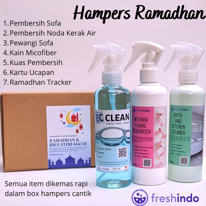 

Hampers Ramadhan Paket Pembersih & Pewangi Sofa, Pembersih Kran Shower