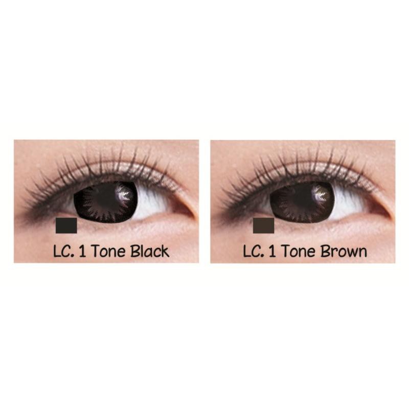 Softlens LIVING COLOR LOVELY DIA 14.40mm NORMAL MINUS BLACK GREY BROWN BLUE  (-0.50 S/D -3.00) //Lensa  Kontak/Lensa  Kontak/BS