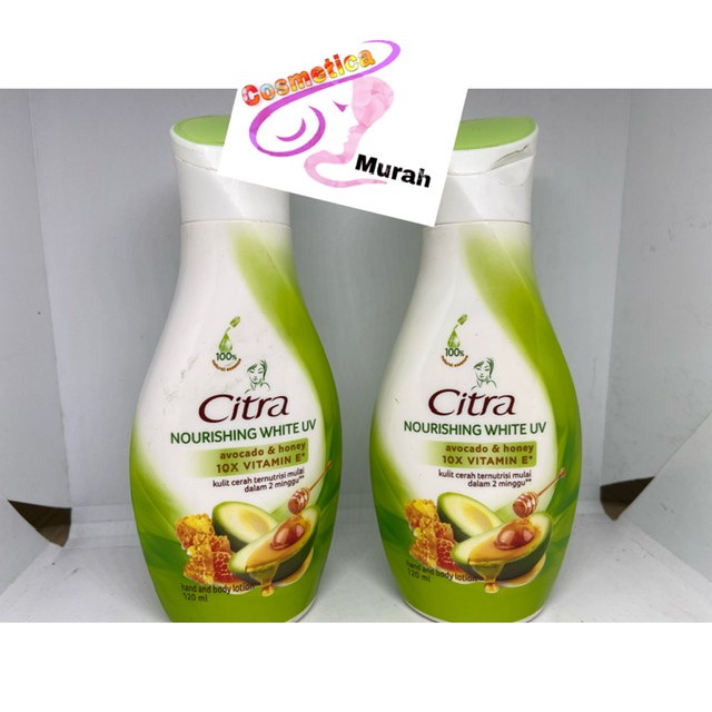 60 ml ||  citra nourishing uv white kemasan hijau / handbody lotion citra nourishing uv white