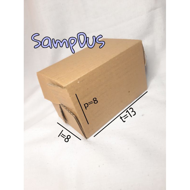 

Kardus/box/dus Packing online Uk. 8×8×13 cm.