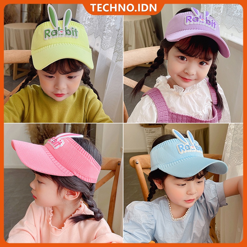 Topi Anak Rajut Topi Golf Pantai Rajut Anak Anti Uv Lucu Kelinci Motif Topi Sport