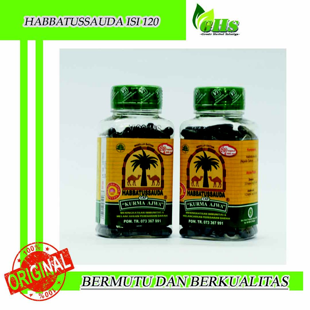 Habbatussauda Isi 120 kapsul Asli Berkualitas