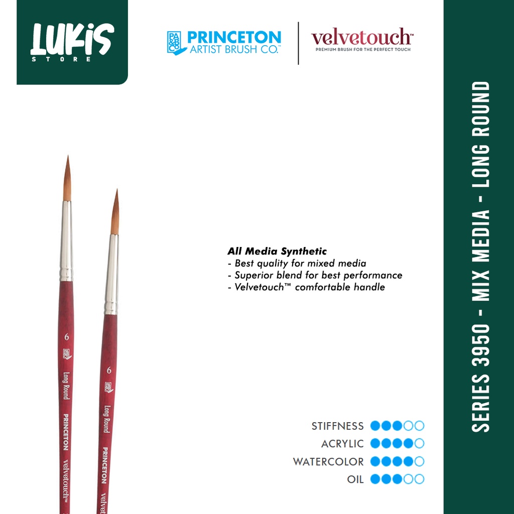 

Princeton Velvetouch Synthetic Long Round - P3950LR