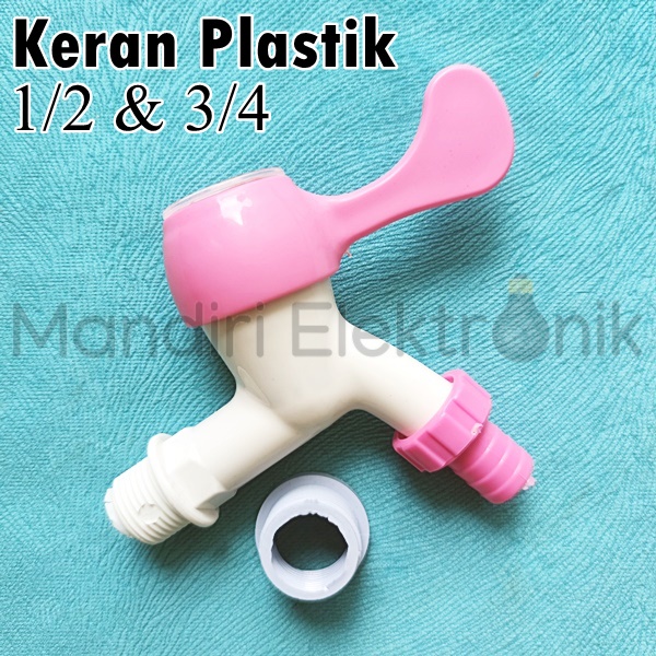 Keran Air Plastik Engkol 1/2 &amp; 3/4 Inch FTA - Kran Air Plastik Taman 1/2&quot; 3/4&quot; - Keran Air PVC