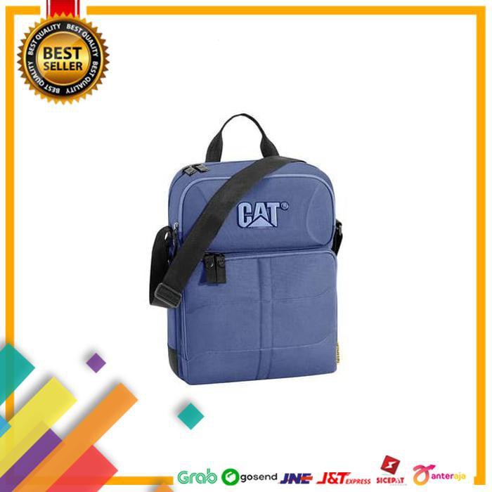 DEAL.. CATERPILLAR CHARLIE II TAS SELEMPANG PRIA - NAVY BLUE ..TERBARU