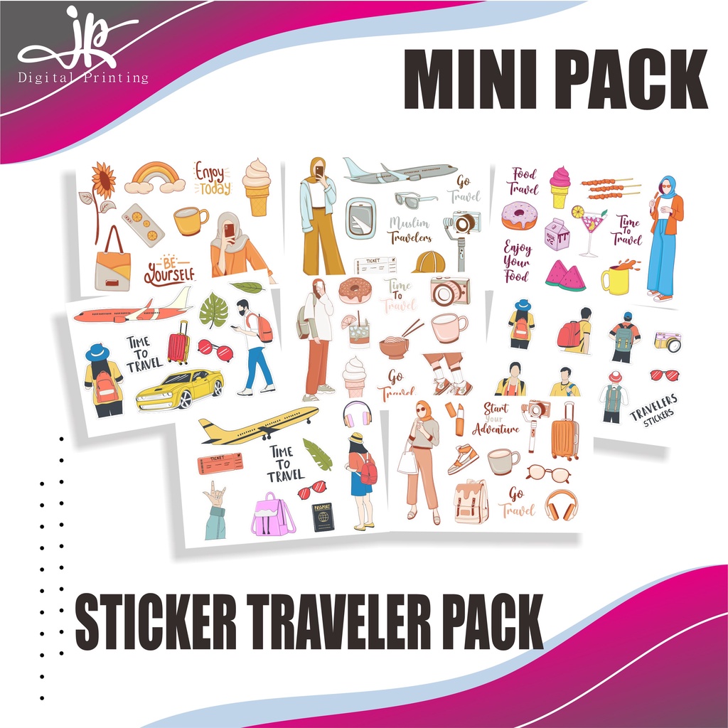 

JP Store Sticker Pack Aesthetic | Stiker 1set Untuk Case Hp Tumbler Laptop Setiker Binder Traveler Anti Air