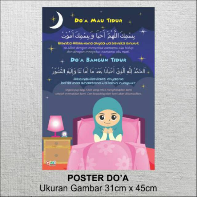 Jual poster doa. doa mau tidur & bangun tidur | Shopee Indonesia