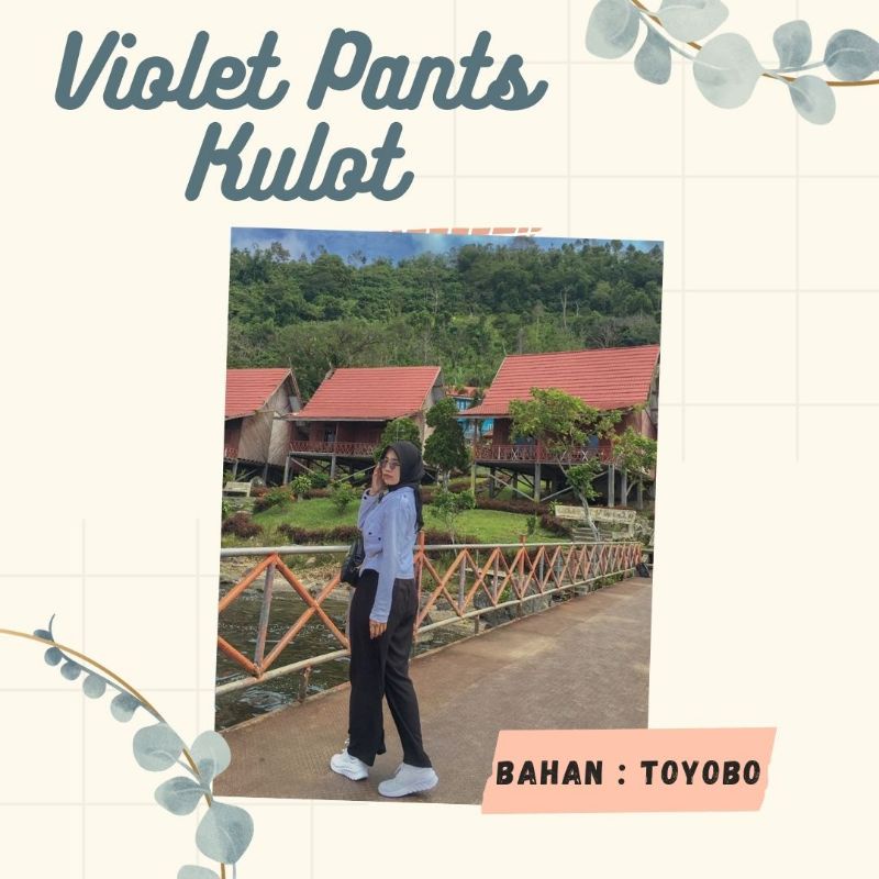 Violet Pants Kulot • Pants Kulot • Celana Kulot