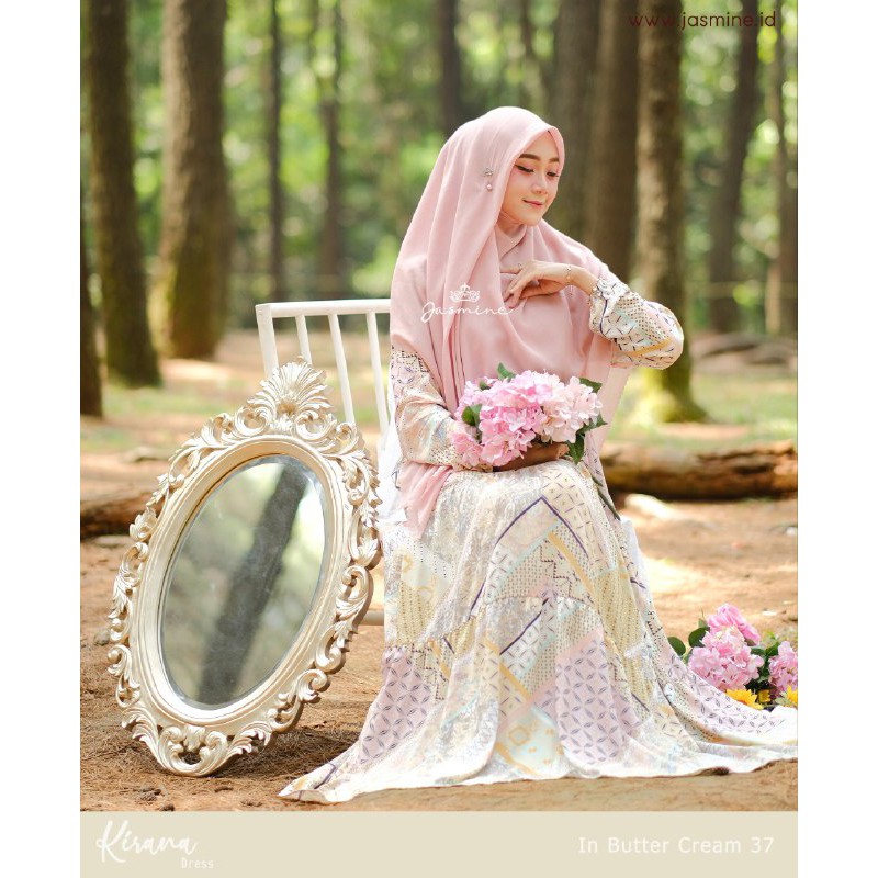 KIRANA DRESS MOTIF BARU || Gamis Best Seller Original by Jasmine Lidia Hadiwinoto