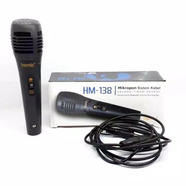 COD MIC MICROPHONE KABEL HOMIC HM-138 / MIC KARAOKE HOMIC HM-138 / MIC SALON AKTIF HOMIC HM-138 / MIC MURAH HOMOIC HM-138