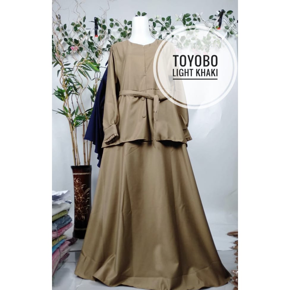 GAMIS SERAGAM KERJA KHAKI KANCING KATUN TOYOBO polos dinas asn formal resmi  ngajar pns