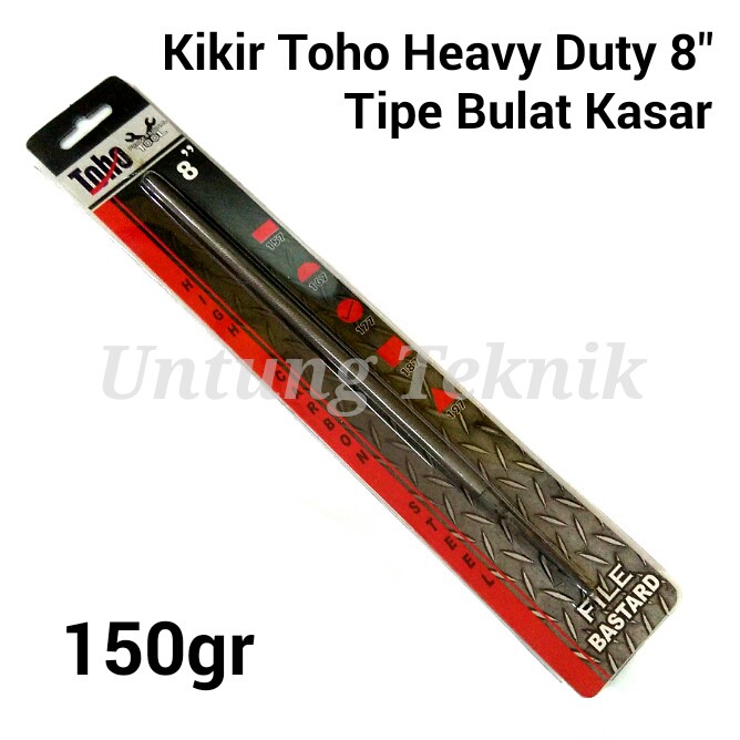 TOHO 8 Inch Round Bastard File - Kikir Bulat Kasar