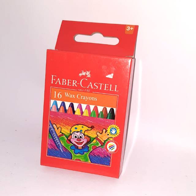 

WAX CRAYON FABERCASTELL 16 WARNA