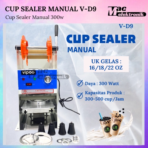 CUP SEALER / Mesin Press Gelas Plastik / Mesin Cup Sealer / Mesin Cup Sealer Manual untuk All Size MESIN PENGHANCUR ES