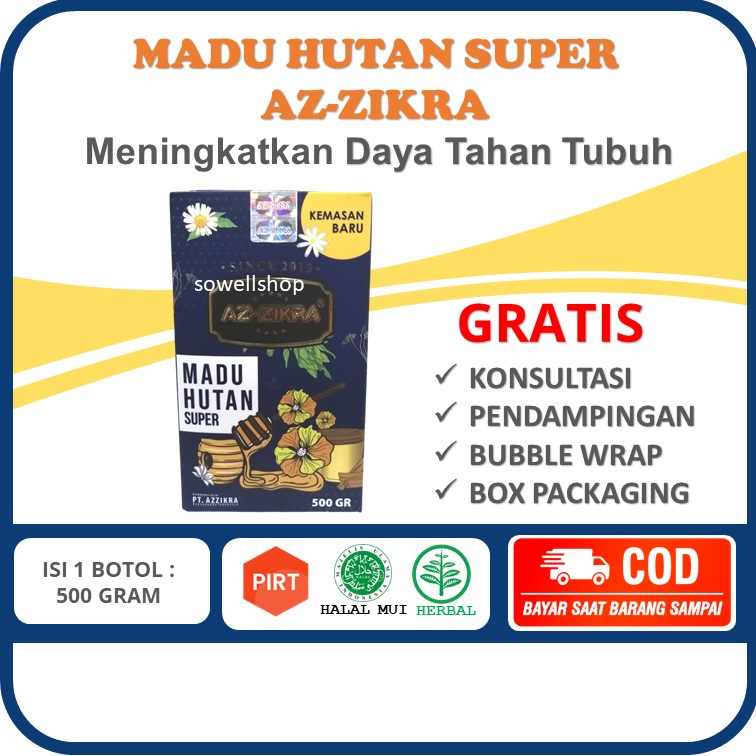 

Madu Hutan Super Az-Zikra Meningkatkan Daya Tahan Tubuh Penyubur Kandungan