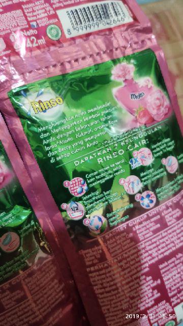 Rinso Cair Molto Sachet  Isi 6pcs