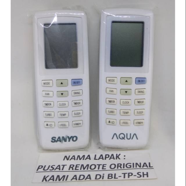 REMOTE REMOT AC SANYO AQUA ORIGINAL ASLI POWER UNGU