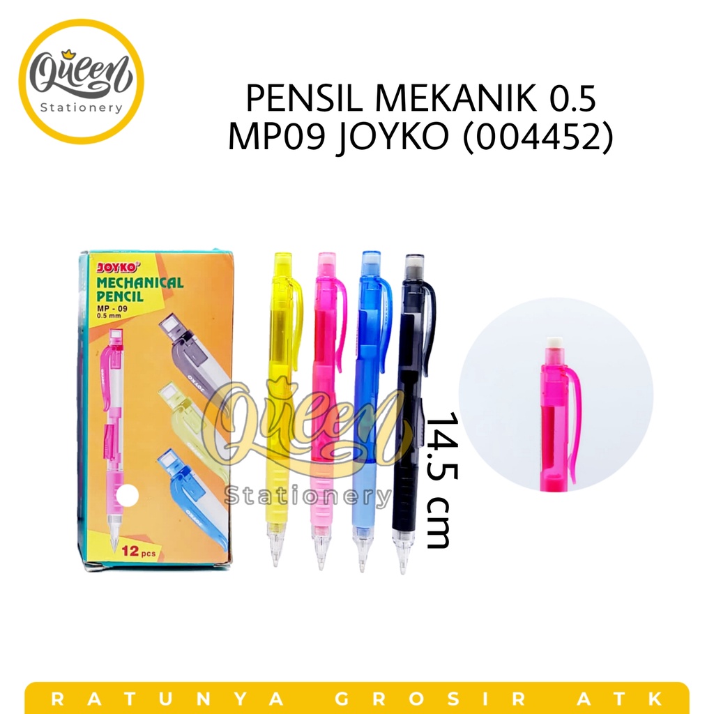 PENSIL MEKANIK MP09 JOYKO (004452) / PENSIL CETEKAN / PENSIL ISI / PENSIL WARNA-WARNI / MECHANICAL P
