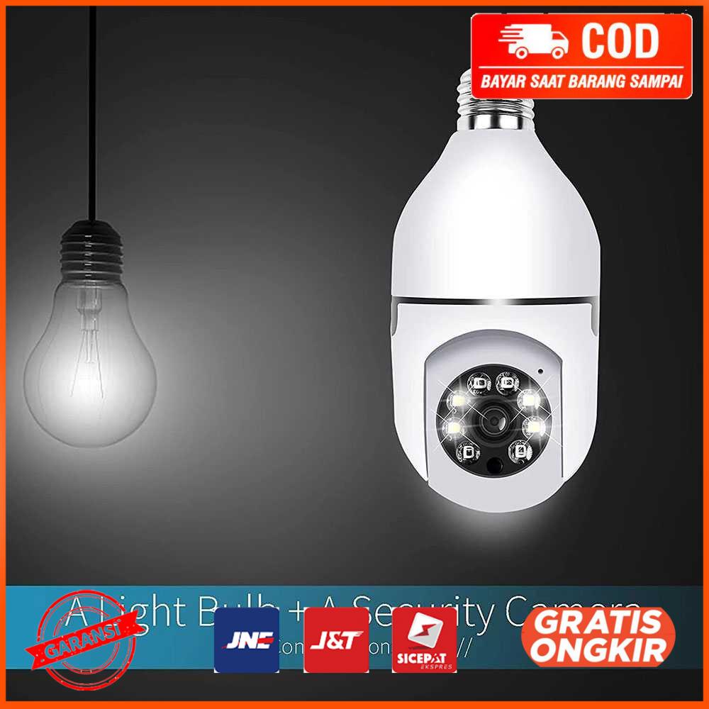 CCTV WiFi IP Camera Auto Tracking Dual Light E27 2MP HTN9348