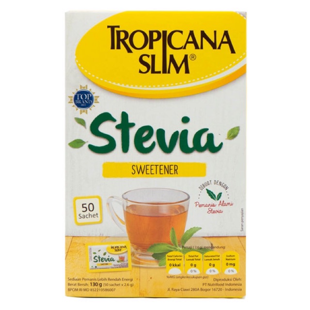 

Tropicana Slim Pemanis Stevia 130 g