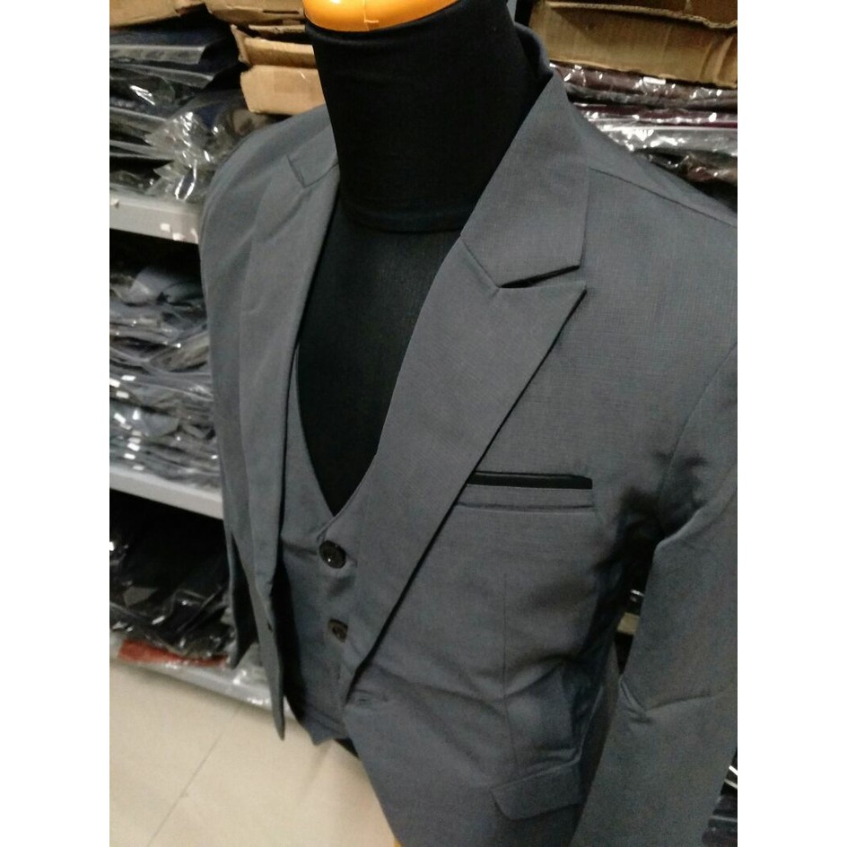 NEW BLAZER PRIA RAMOS PREMIUM MODEL SLIMFIT BAHAN SEMI WOOL NIKAYU FULL FURING TEBAL