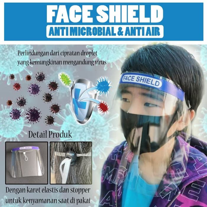 Face Shield ( Tanpa Masker ) Pelindung Muka