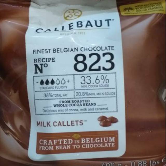 

Callebaut milk chocolate 33% uk. 500gr repack