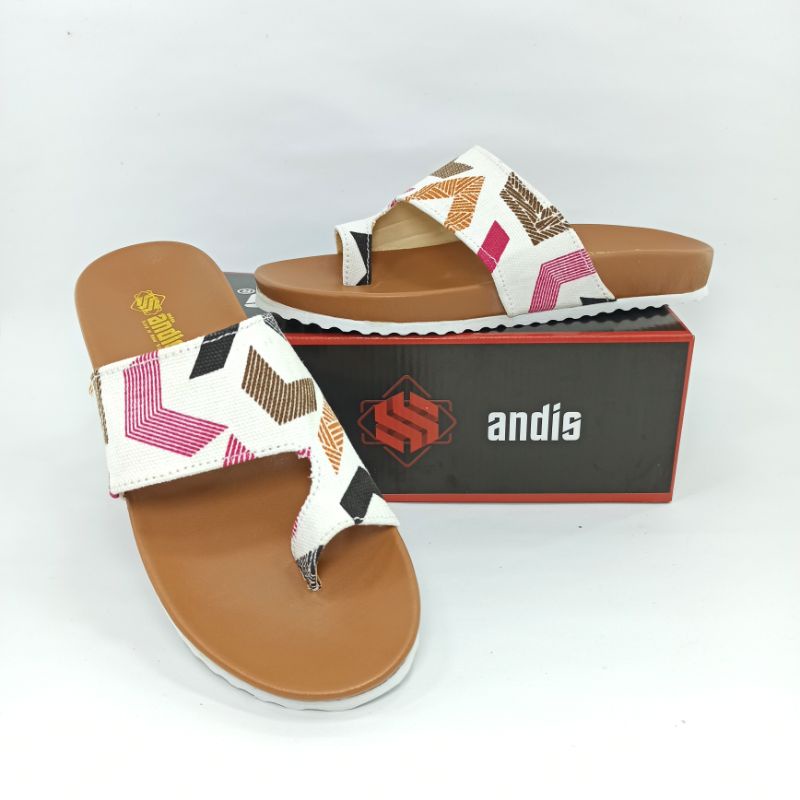 Sandal Birken Sendal Selop Wanita Motif Andis AF04