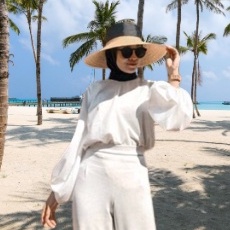 BALENA BLOUSE Lengan Balon size M L XL PAKAIAN WANITA LENGAN BALON