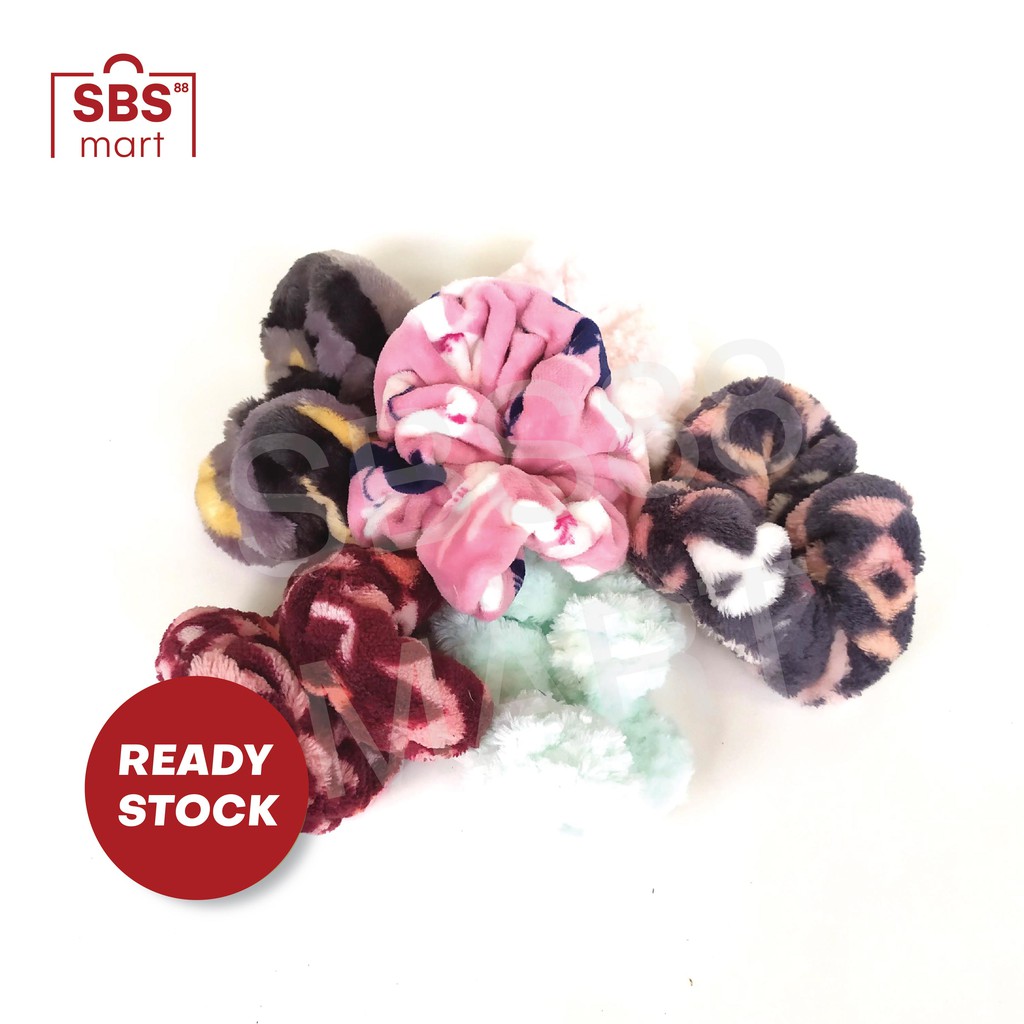 SCRUNCHIE FLUFFY JUMBO KOREA - Ikat Rambut Jumbo - Cepol Hijab Inner Kuncir Hijab Serbaguna