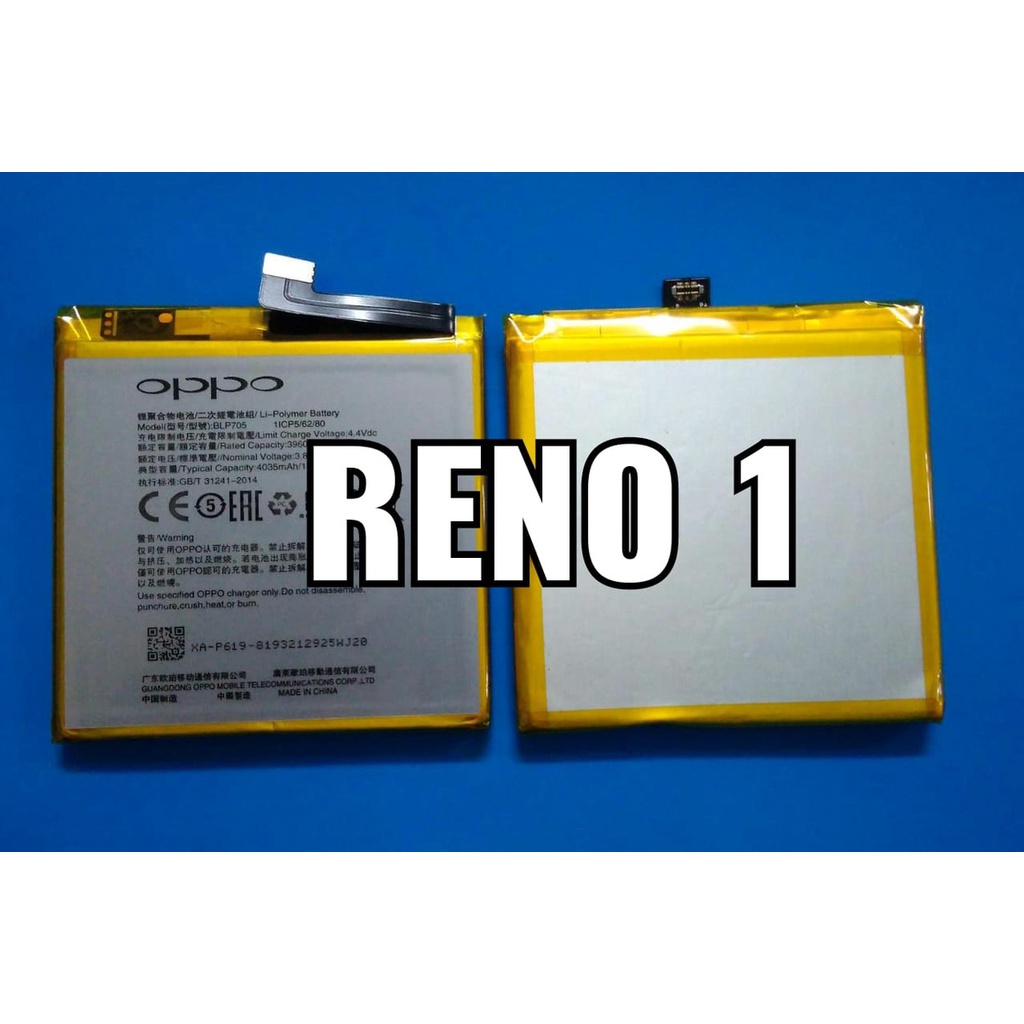 Battery Batere Batre Baterai Oppo Reno 1 Reno1 BLP705