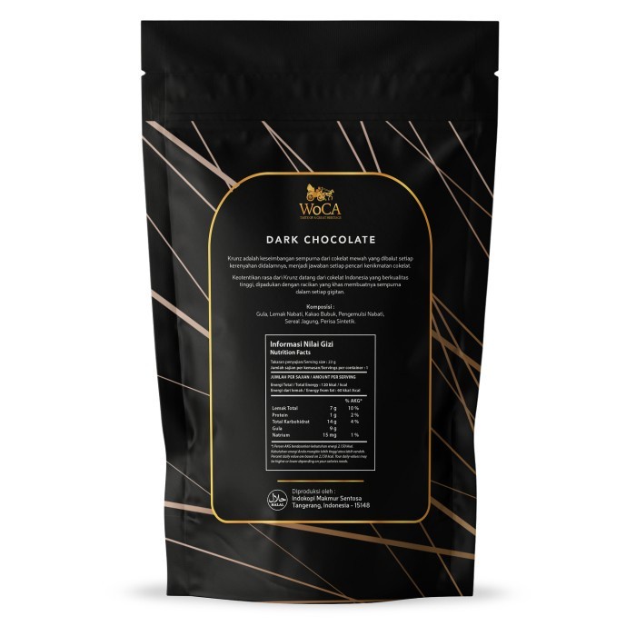 

54ekh Woca Krunz Chocolate Dark 3 X 8 Individual Packs - Pouch 60J