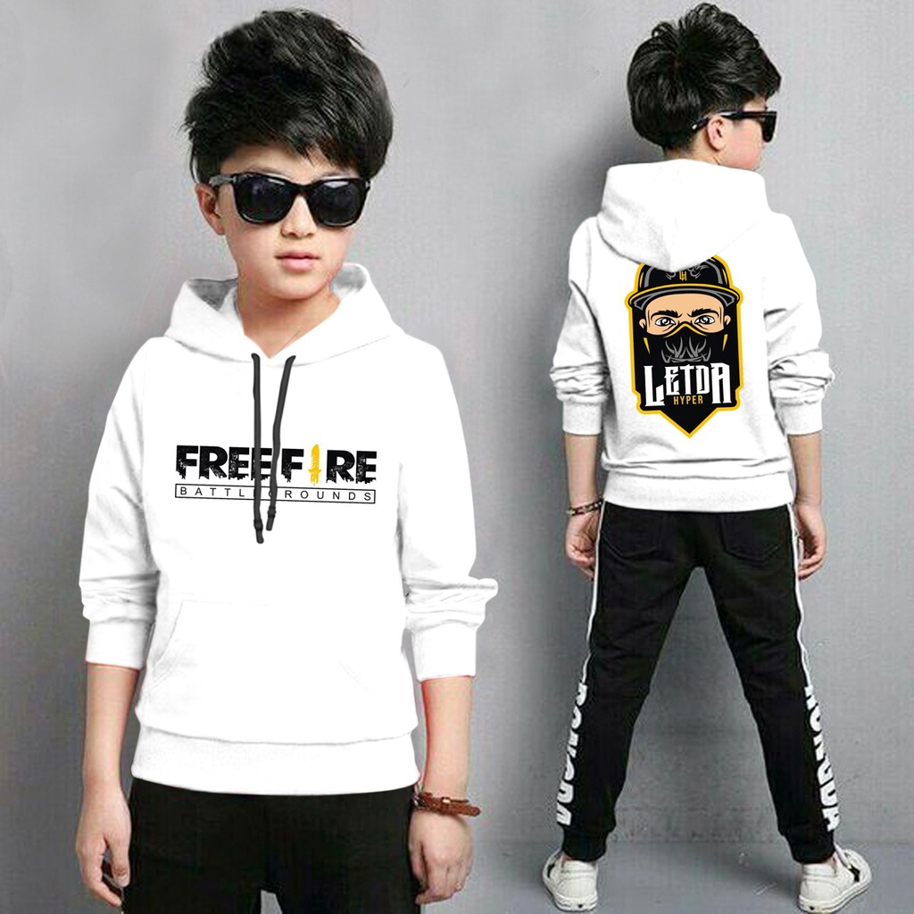 Jaket Anak Laki Laki/Jaket Anak Terbaru/Hoodie Anak Letda Anak Gaming Bahan Fleece Tebal 4-11 TAHUN