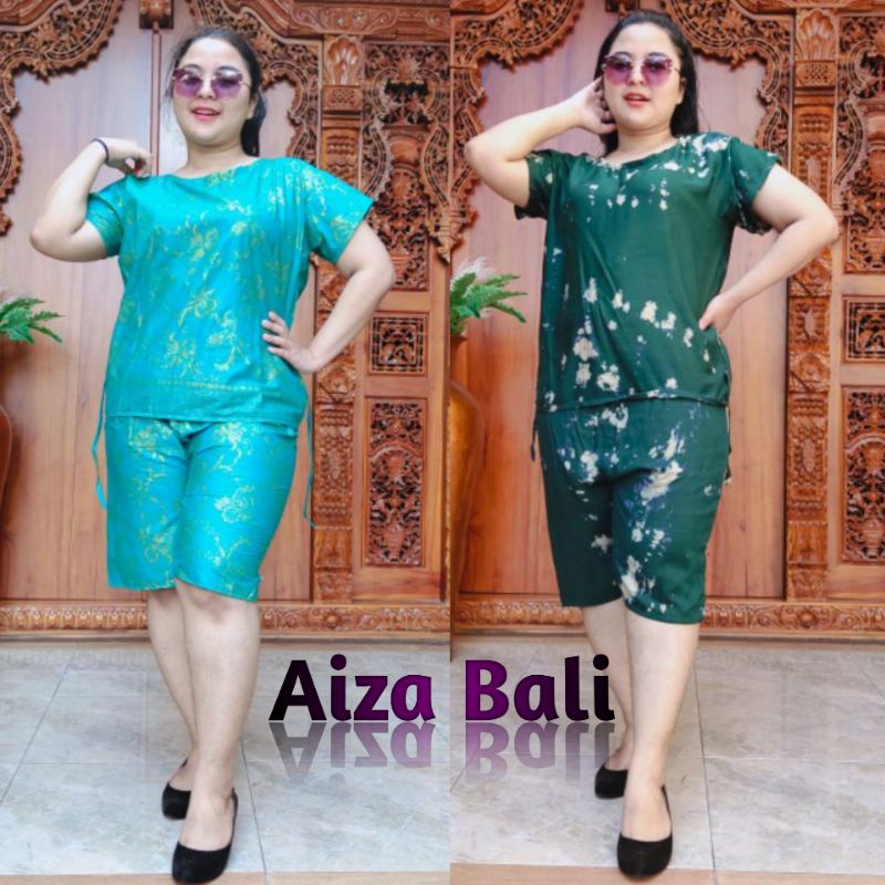 Baju Piyama Babydoll Pendek Tie Dye Polos Jumbo XXL Lengan Pendek Rayon Super Premium Pakaian Setela