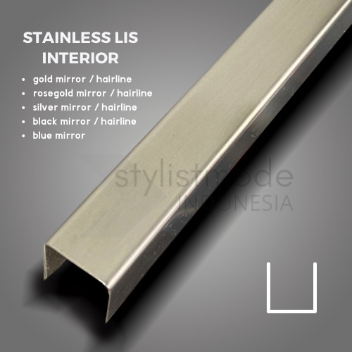 Stainless Lis Interior | Lis U SILVER 11 x 11 x 11mm