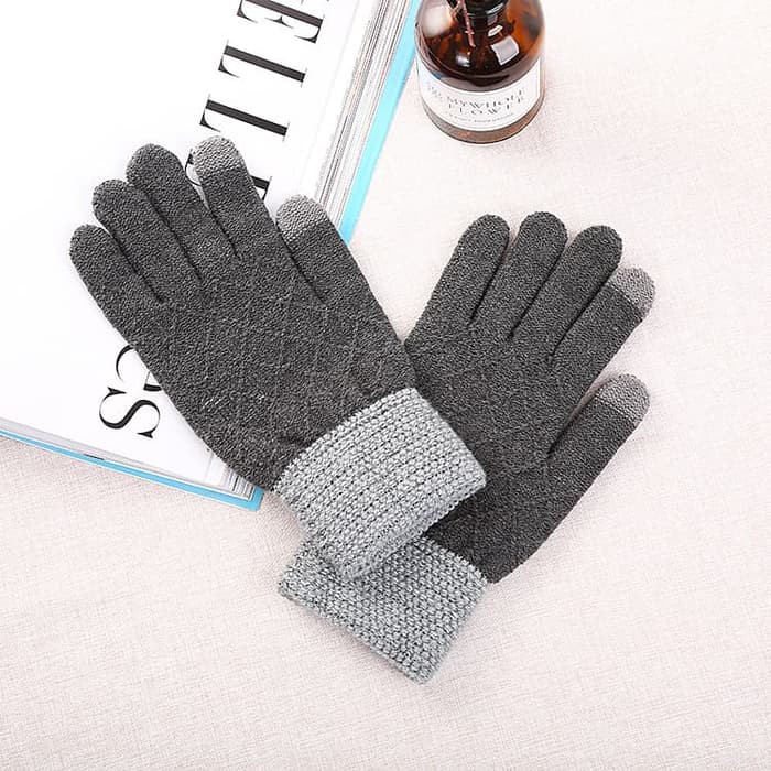 KN-05 sarung tangan musim dingin winter gloves rajut knit touch screen