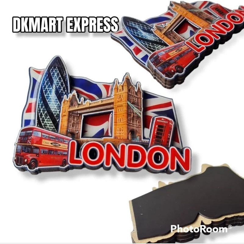 Magnet london kayu 3D magnet kulkas london tempelan kulkas london magnet England Souvenir