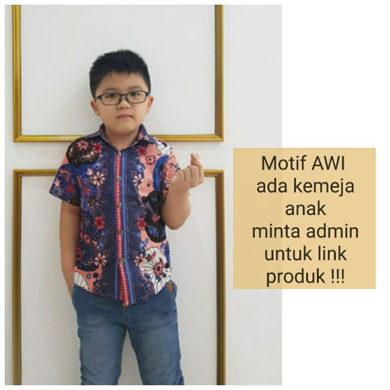 Atasan Blouse Batik Wanita Lengan Panjang Warna merah, 242 AWI# Bahan katun stretch-5