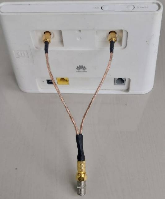 Pigtail dual RG6 to SMA RPSMA male modem wifi home router huawei tplink tenda