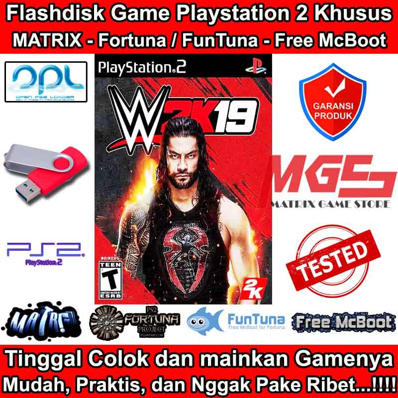 Flashdisk Game PS2 PS 2 WWE SmackDown 2019 - WWE SmackDown 2K19
