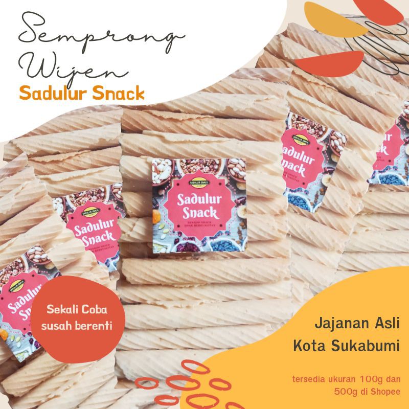 

Sadulur Snack Semprong Wijen Manis 500g