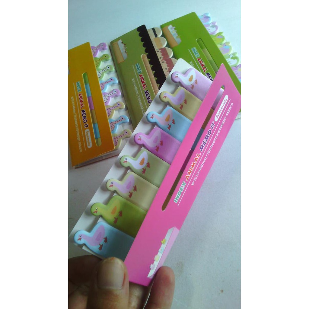 

BEST SELLER Pembatas Buku Kertas Shett Stick Marker Motif Ayam Karakter TERJAMIN