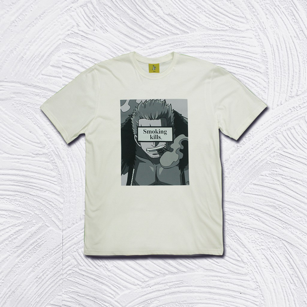 T-shirt / Kaos One Piece x FR2 Fucking Rabbit | Smoker | Putih | Original | Import | Diskon