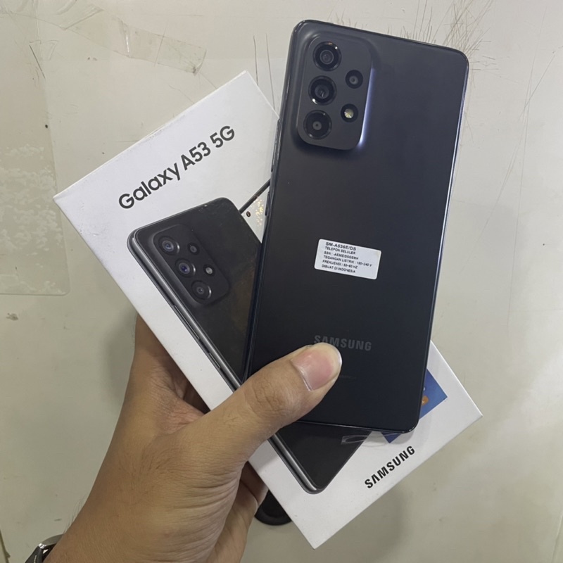 samsung a53 5G ram 8/256gb second mulus bekas pakai fullset original