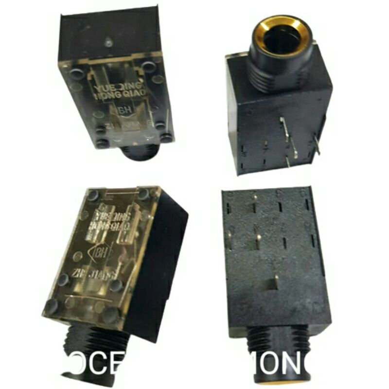 Soket Mixer/Soket mic segi besar 6,5mm/Soket akai mono