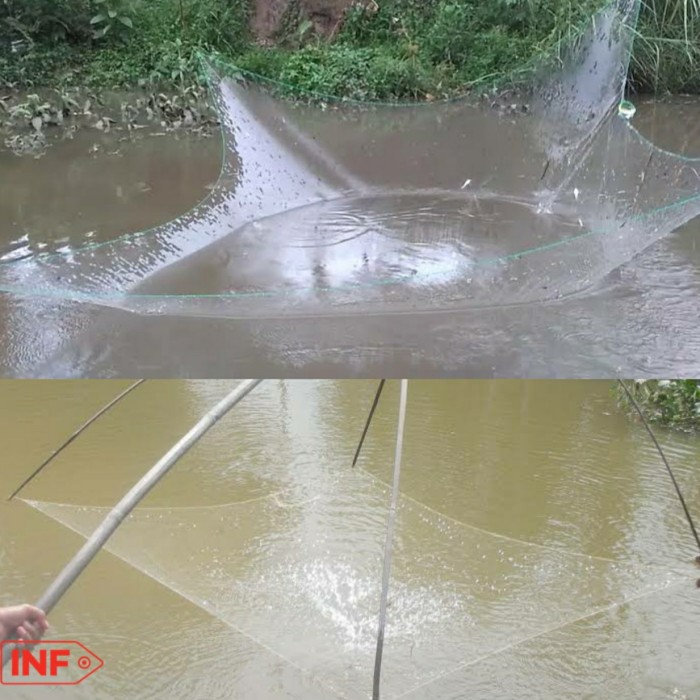 chy005 Jaring ikan anco seser perangkap ikan siap pakai tempat ikan murah mrh