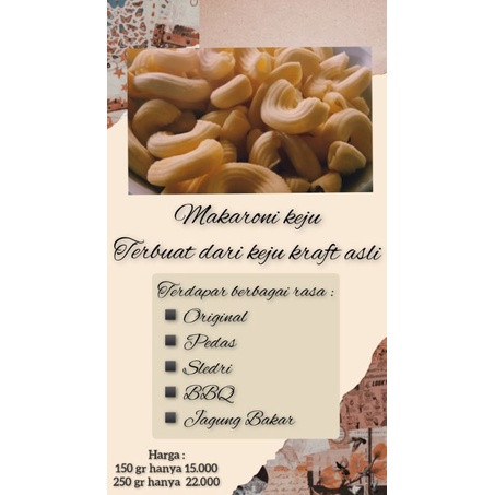 

MAKARONI KEJU KRAFT 150 GRAM