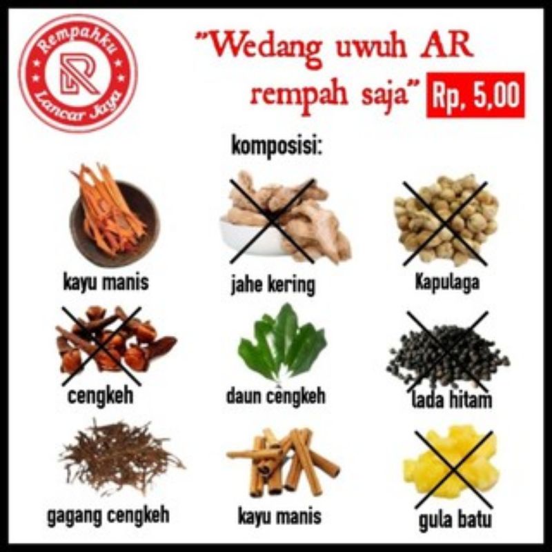 WEDANG UWUH REMPAH&quot; SAJA