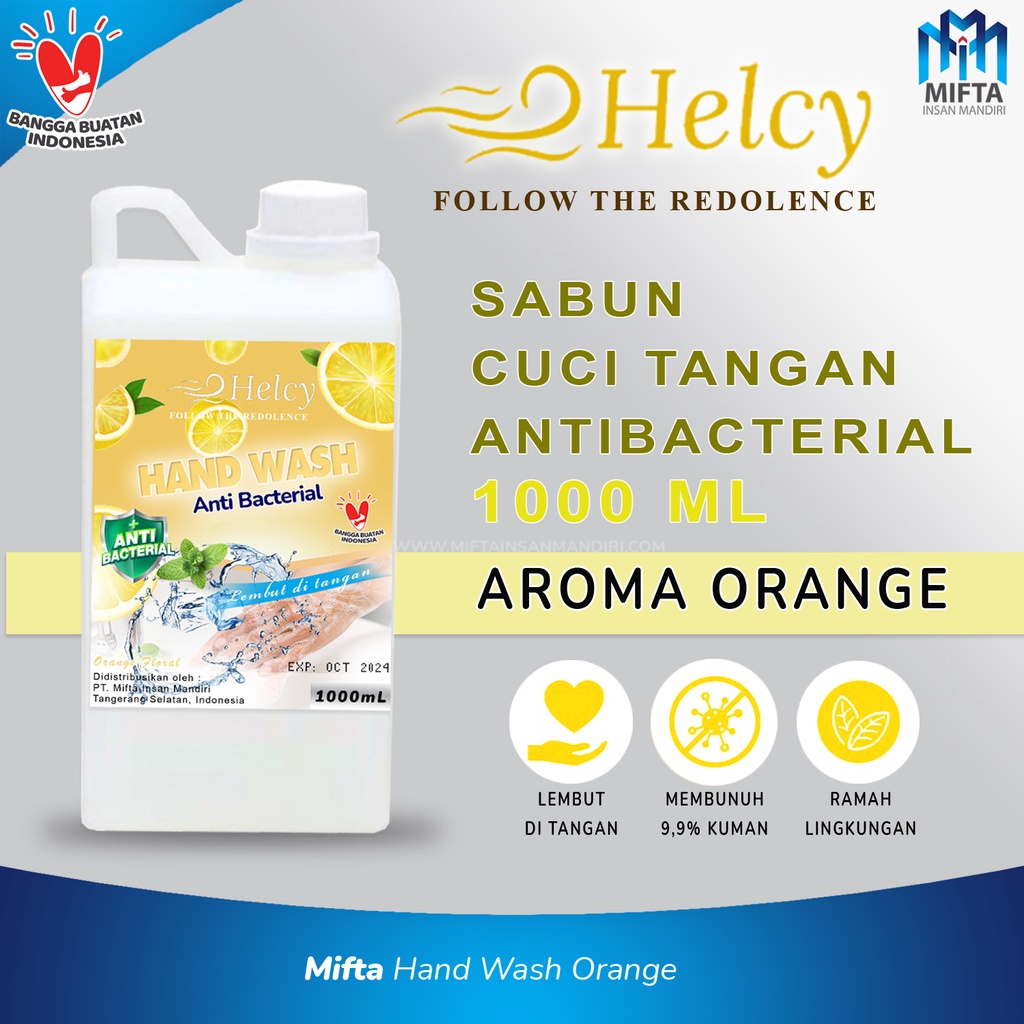 HELCY HAND SOAP EKONOMIS 1 LITER / SABUN CUCI TANGAN 1 LITER / HAND SOAP